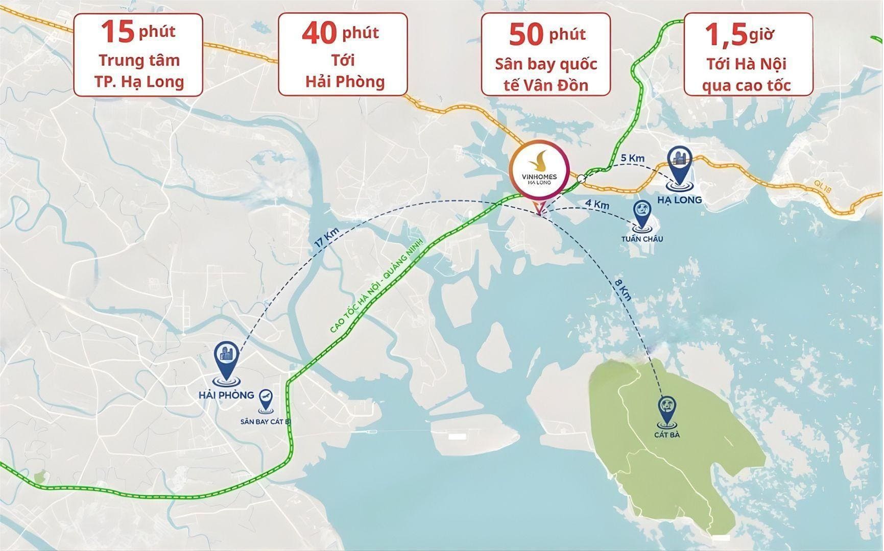 Vị trí Vinhomes Global Gate Hạ Long